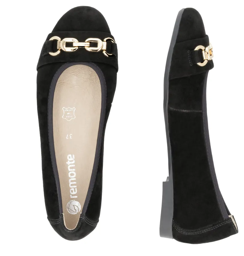 Margarita Black Ballet Pumps