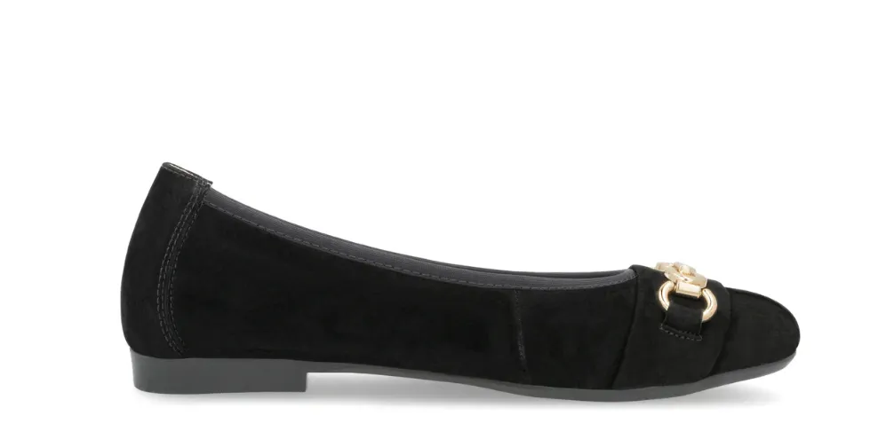 Margarita Black Ballet Pumps