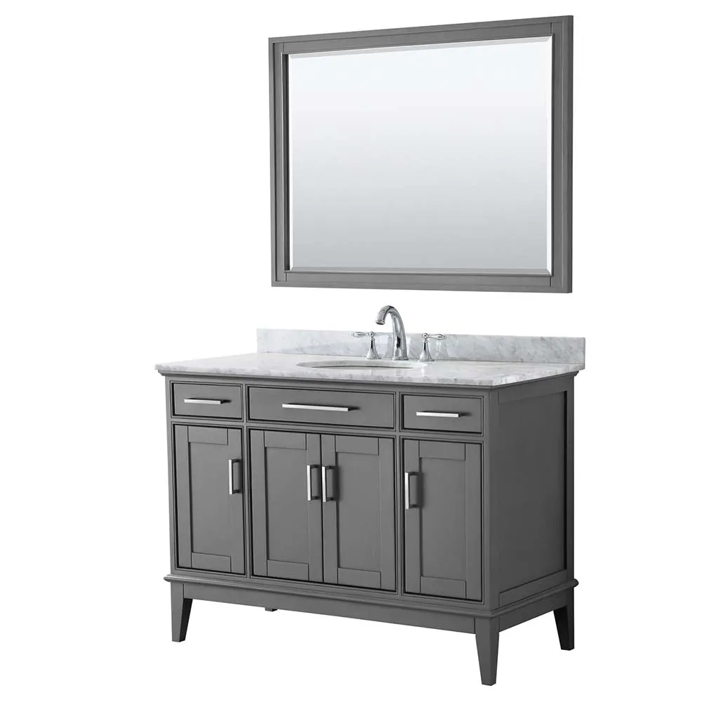 Margate 48 Inch Single Bathroom Vanity in Dark Gray