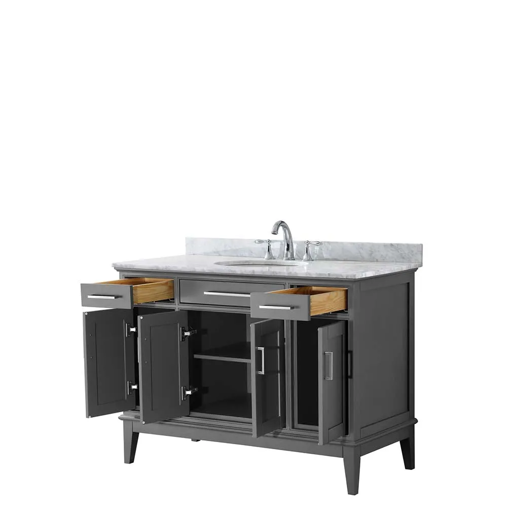 Margate 48 Inch Single Bathroom Vanity in Dark Gray
