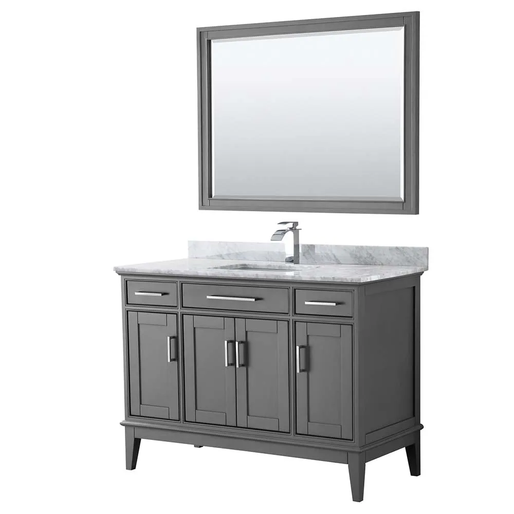 Margate 48 Inch Single Bathroom Vanity in Dark Gray