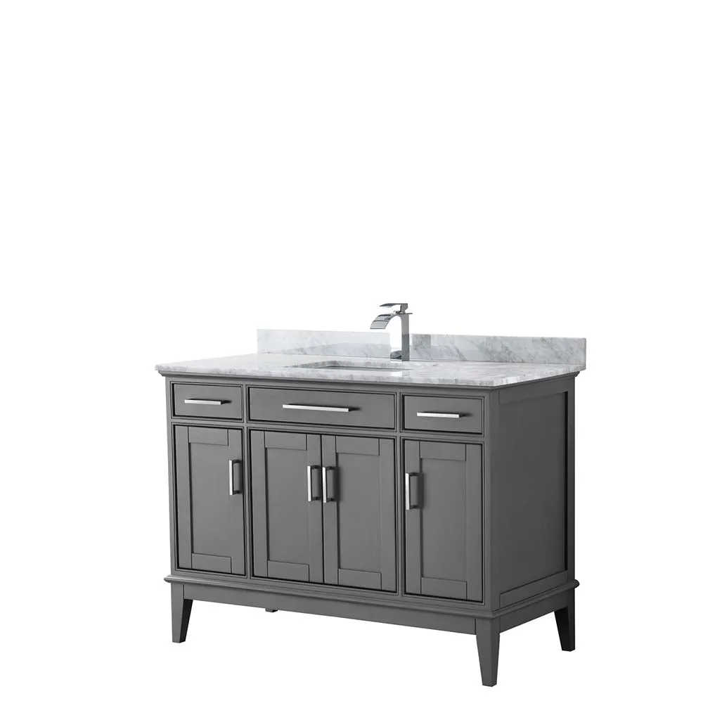 Margate 48 Inch Single Bathroom Vanity in Dark Gray