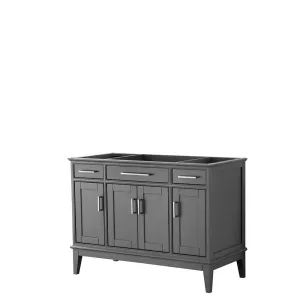 Margate 48 Inch Single Bathroom Vanity in Dark Gray