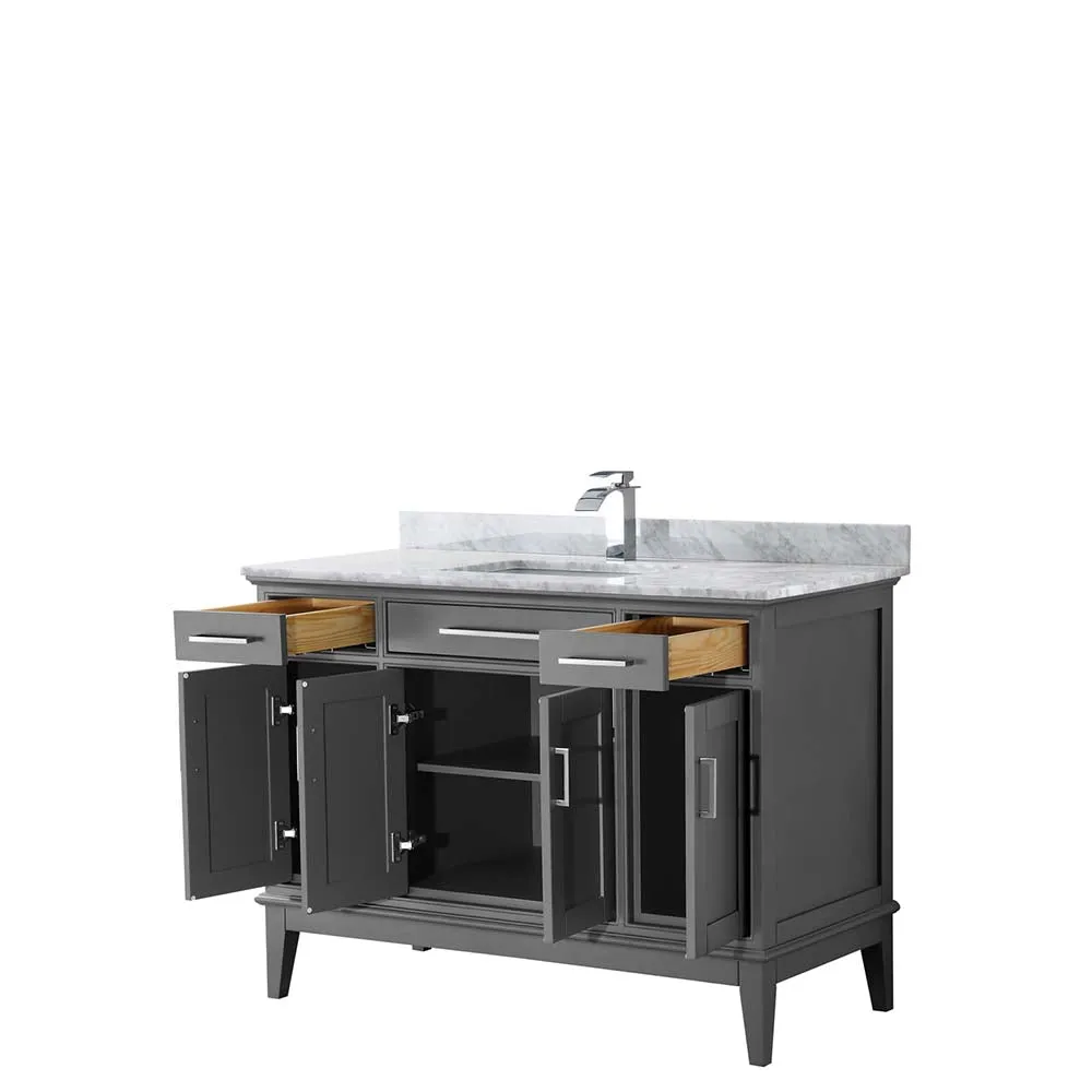 Margate 48 Inch Single Bathroom Vanity in Dark Gray