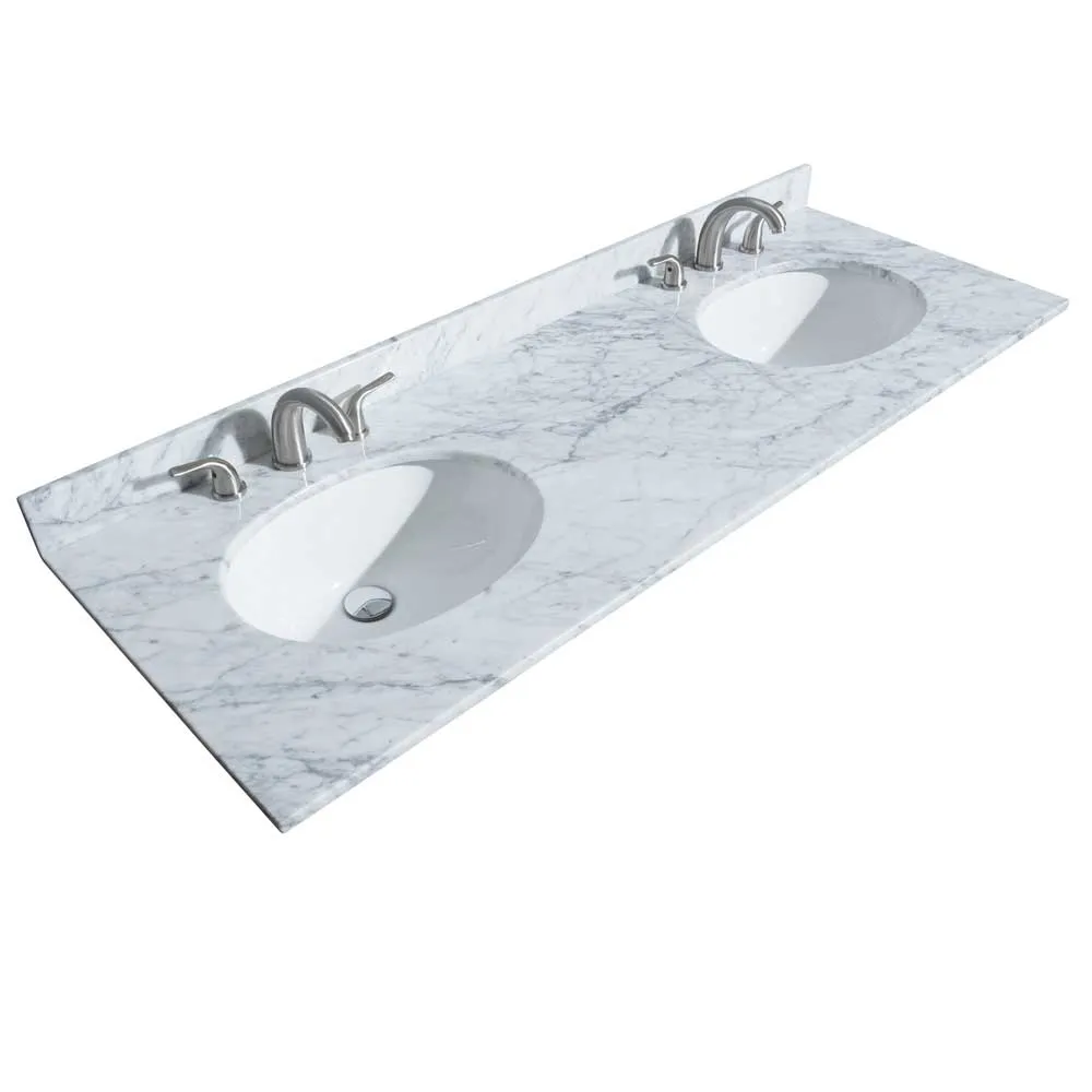 Margate 60 Inch Double Bathroom Vanity in Dark Gray