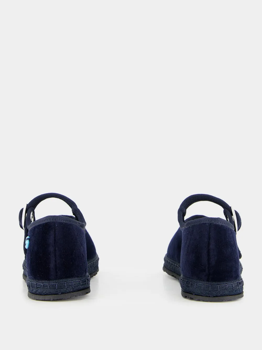 Mary Jane Bambino in Blue Mercantile Velvet