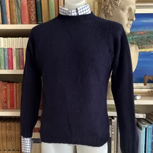 Men's Chunky Crew Jumper - Navy