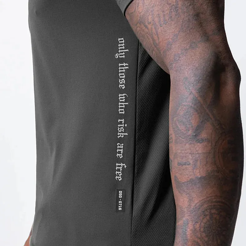 Men's Quick Dry T-Shirt - Summer Running Sport Breathable Short Tee, Casual Shirt, Gym Fitness Bodybuilding Workout Clothing