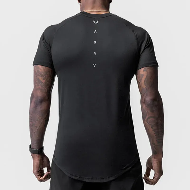 Men's Quick Dry T-Shirt - Summer Running Sport Breathable Short Tee, Casual Shirt, Gym Fitness Bodybuilding Workout Clothing