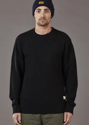 Merino Sea Crew Black