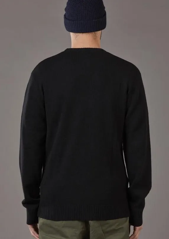 Merino Sea Crew Black