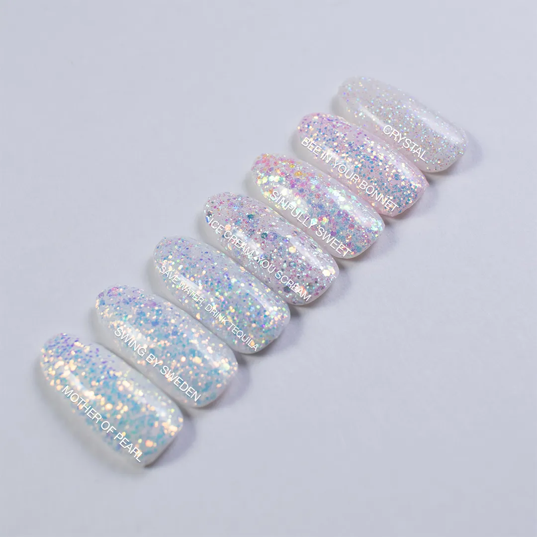 Mother of Pearl Glitter Gel