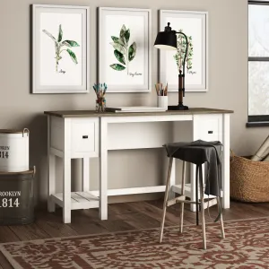 Myrasol Desk Highland Dunes Color: Lintel Oak/Soft White