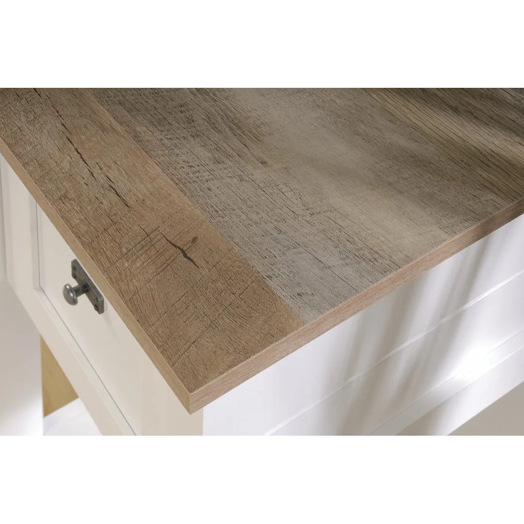 Myrasol Desk Highland Dunes Color: Lintel Oak/Soft White