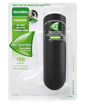 Nicorette QuickMist Mouth Spray 150 sprays Fresh Mint