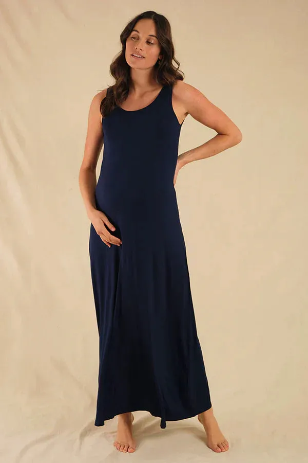 Organic Bamboo Maxi Maternity Dress
