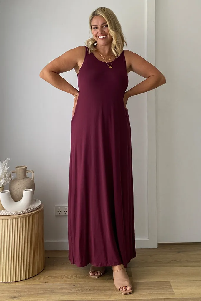 Organic Bamboo Maxi Maternity Dress