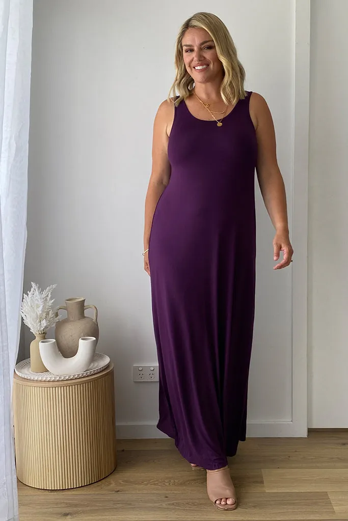 Organic Bamboo Maxi Maternity Dress