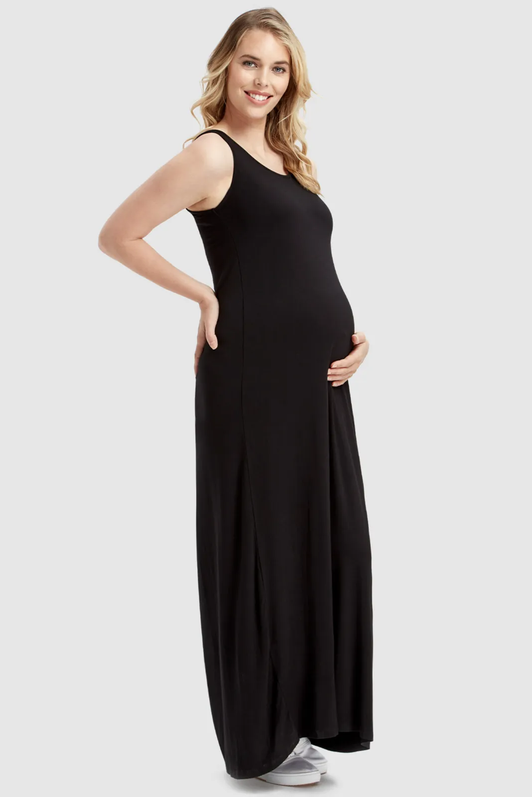 Organic Bamboo Maxi Maternity Dress