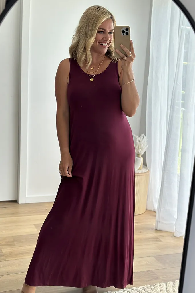 Organic Bamboo Maxi Maternity Dress