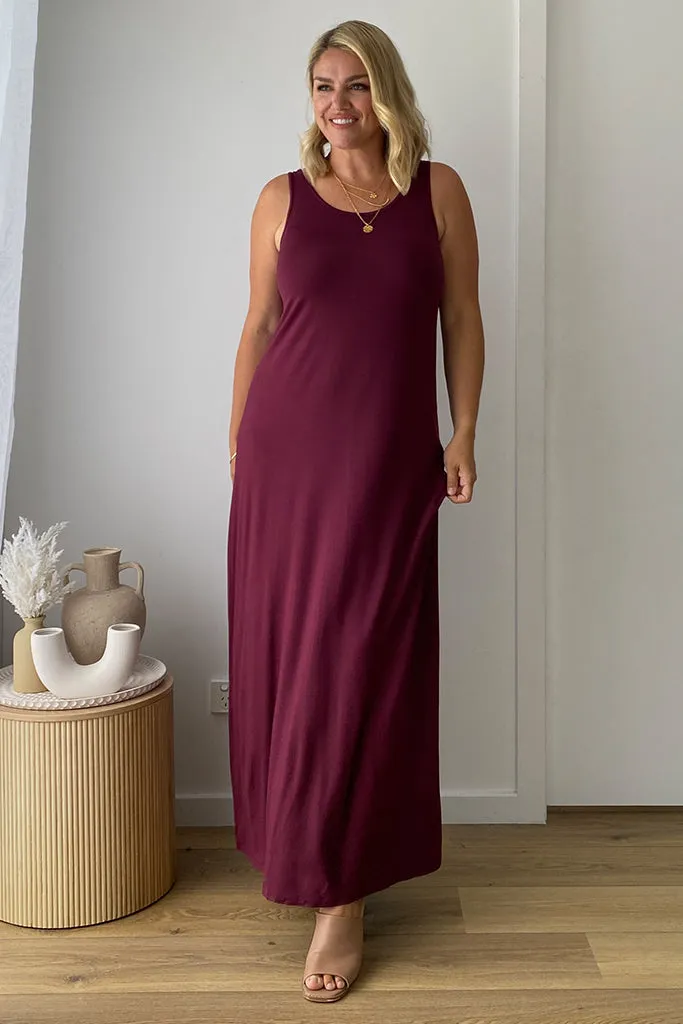 Organic Bamboo Maxi Maternity Dress