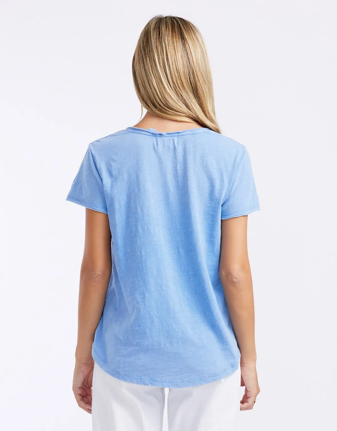 Original V Neck T-Shirt - Danish Blue