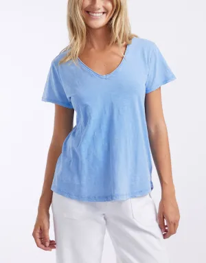 Original V Neck T-Shirt - Danish Blue