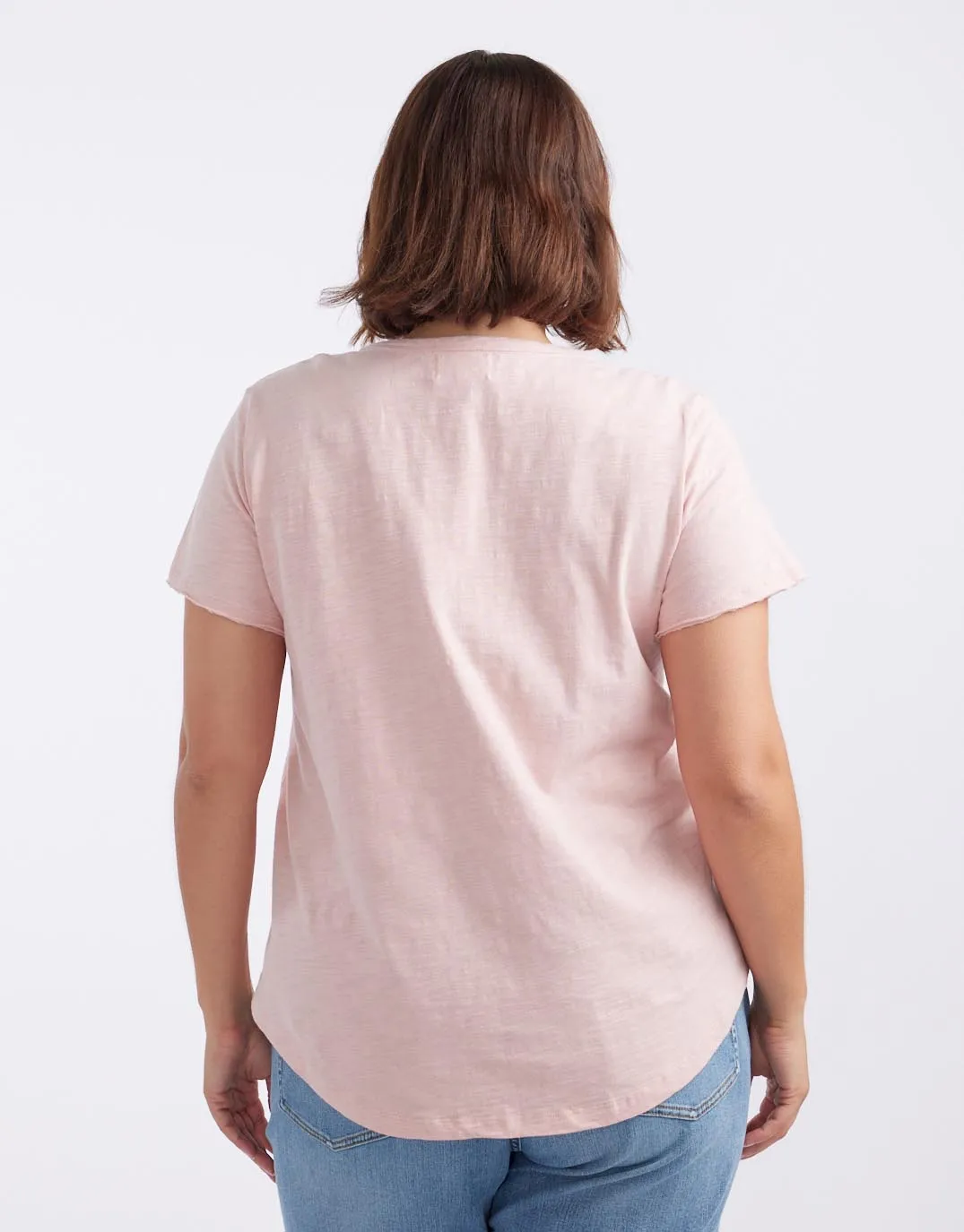 Original V Neck T-Shirt - Dusty Rose