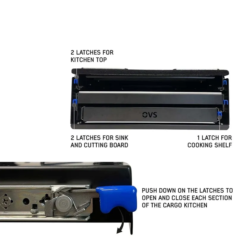 OVS Camp Cargo Box Kitchen With Slide Out Sink