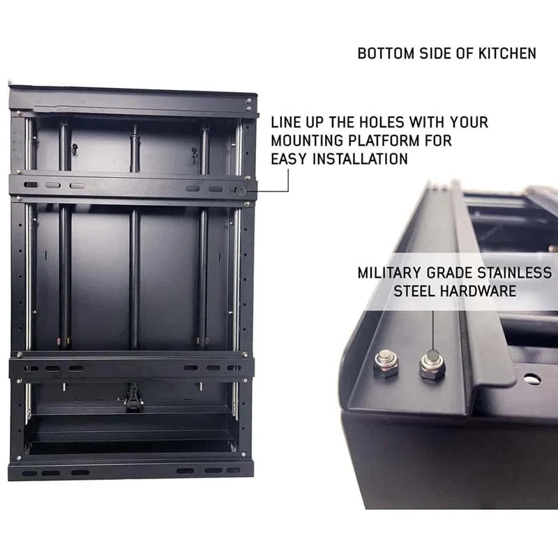 OVS Camp Cargo Box Kitchen With Slide Out Sink