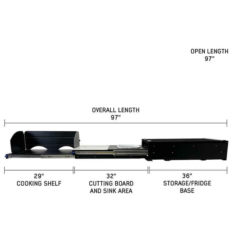 OVS Camp Cargo Box Kitchen With Slide Out Sink