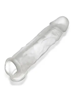 Oxballs Dicker 7.5 Inch Cock Sheath - Clear Ice