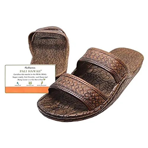 Pali Hawaii Light Brown JANDAL   Certificate of Authenticity
