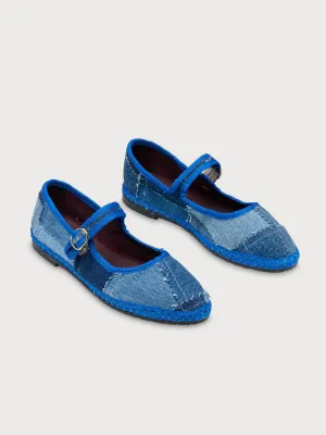 Patchwork Mary Jane Flats