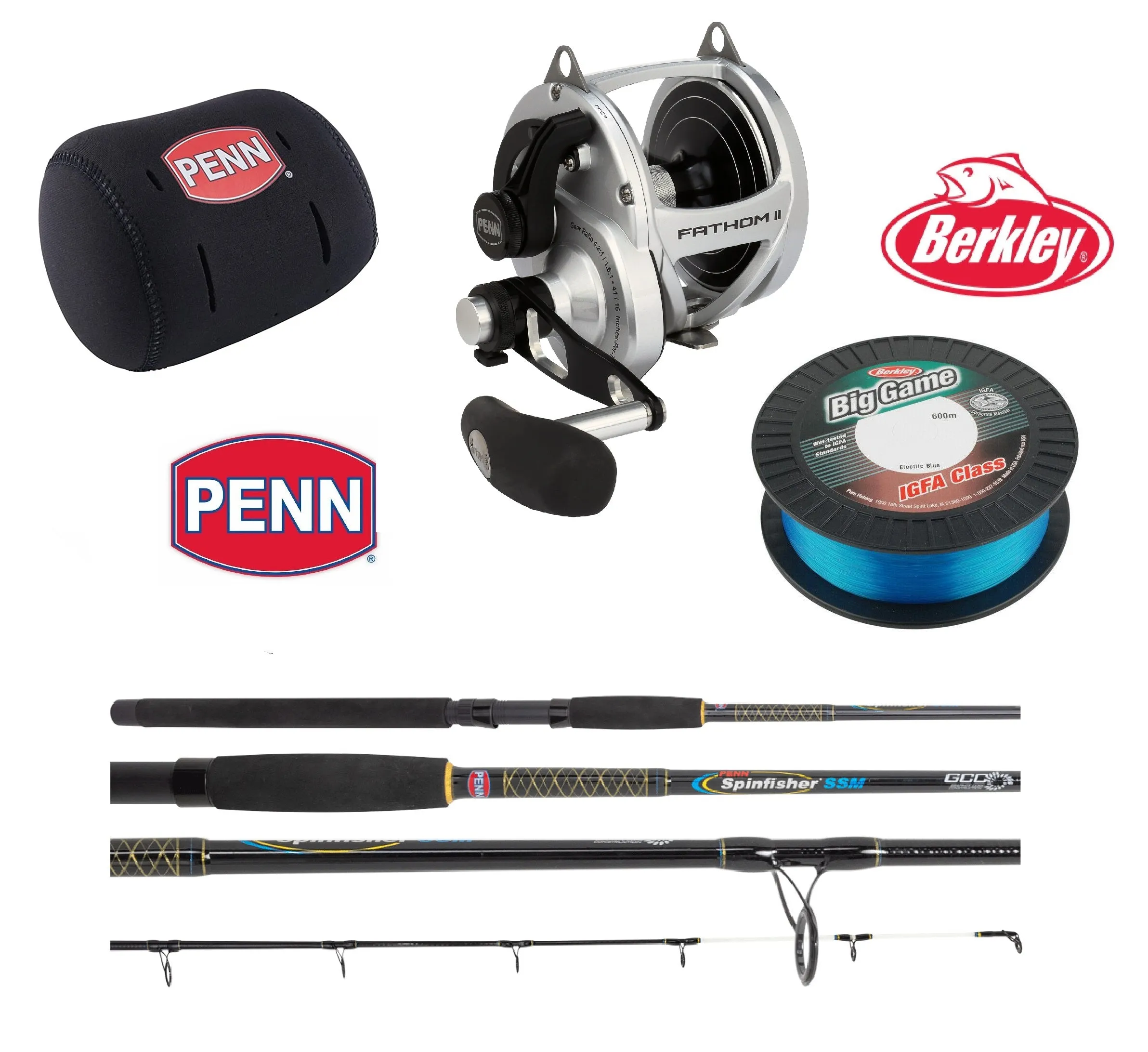 Penn Fathom Overhead 24kg Package Deal
