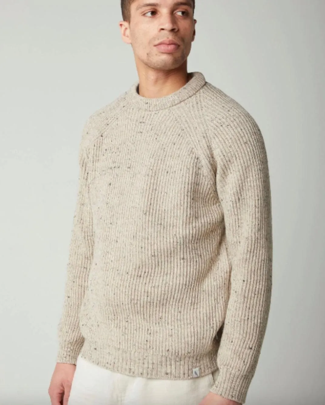 Peregrine Mens Ford fisherman crew - Olive or Oatmeal