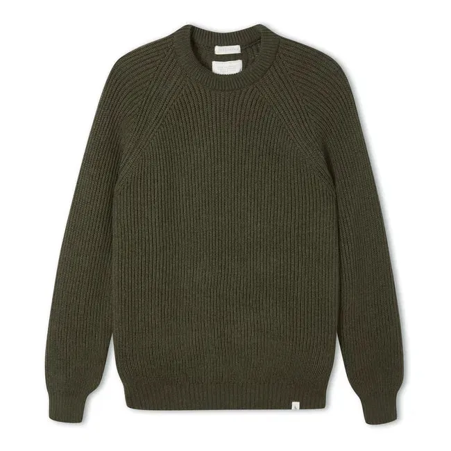 Peregrine Mens Ford fisherman crew - Olive or Oatmeal