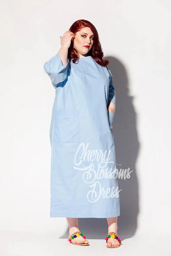Plus Size Linen Dress, Yellow Linen Dress, Linen Clothing, Linen Kaftan Dress, Plus Size Clothing, Boho Dress, Loose Maxi Dress, Beach