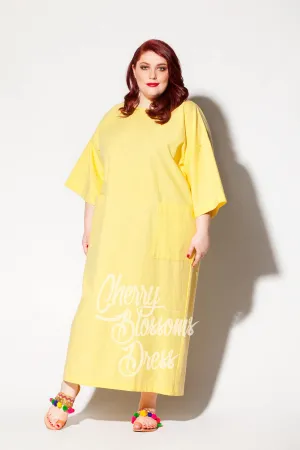 Plus Size Linen Dress, Yellow Linen Dress, Linen Clothing, Linen Kaftan Dress, Plus Size Clothing, Boho Dress, Loose Maxi Dress, Beach