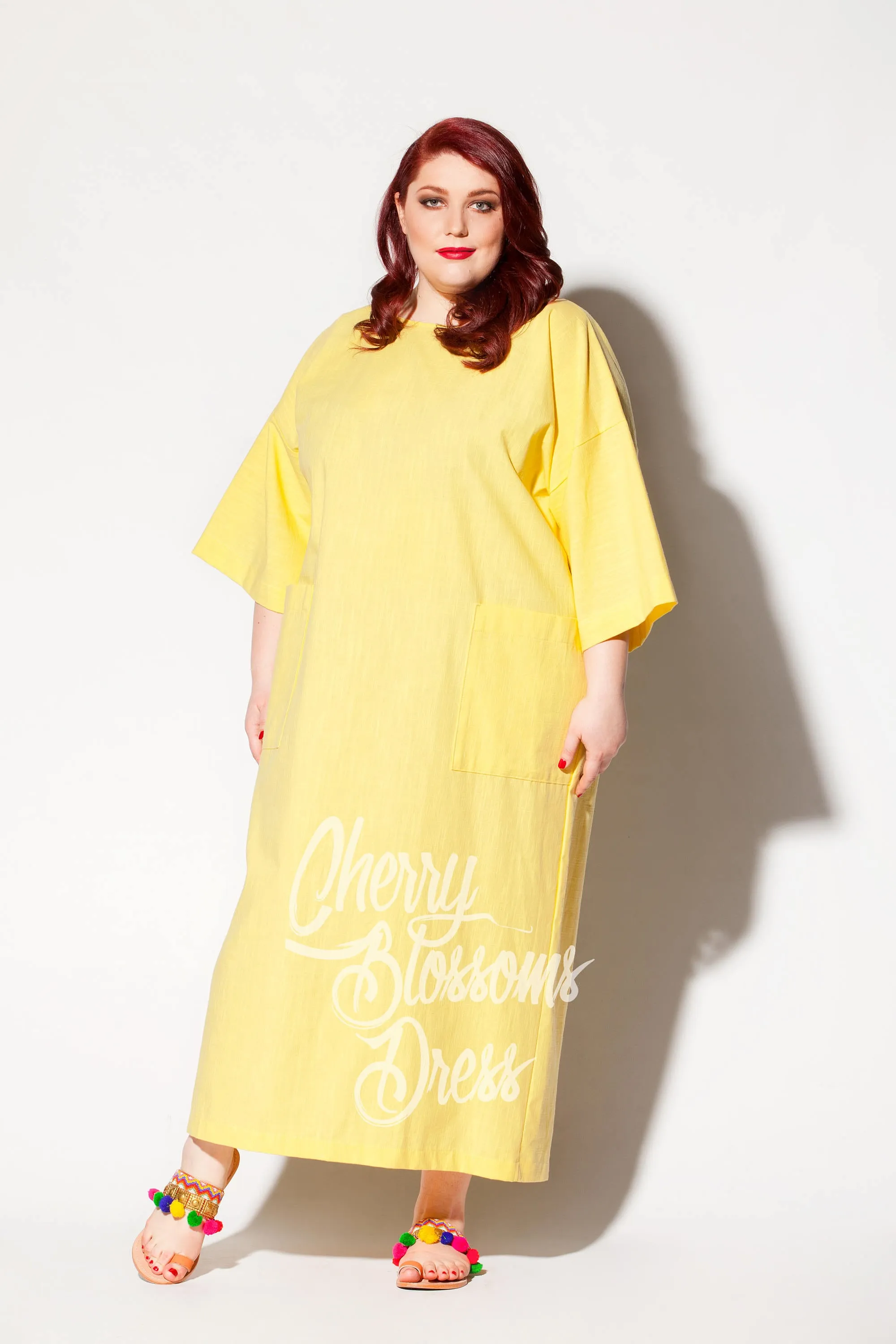 Plus Size Linen Dress, Yellow Linen Dress, Linen Clothing, Linen Kaftan Dress, Plus Size Clothing, Boho Dress, Loose Maxi Dress, Beach