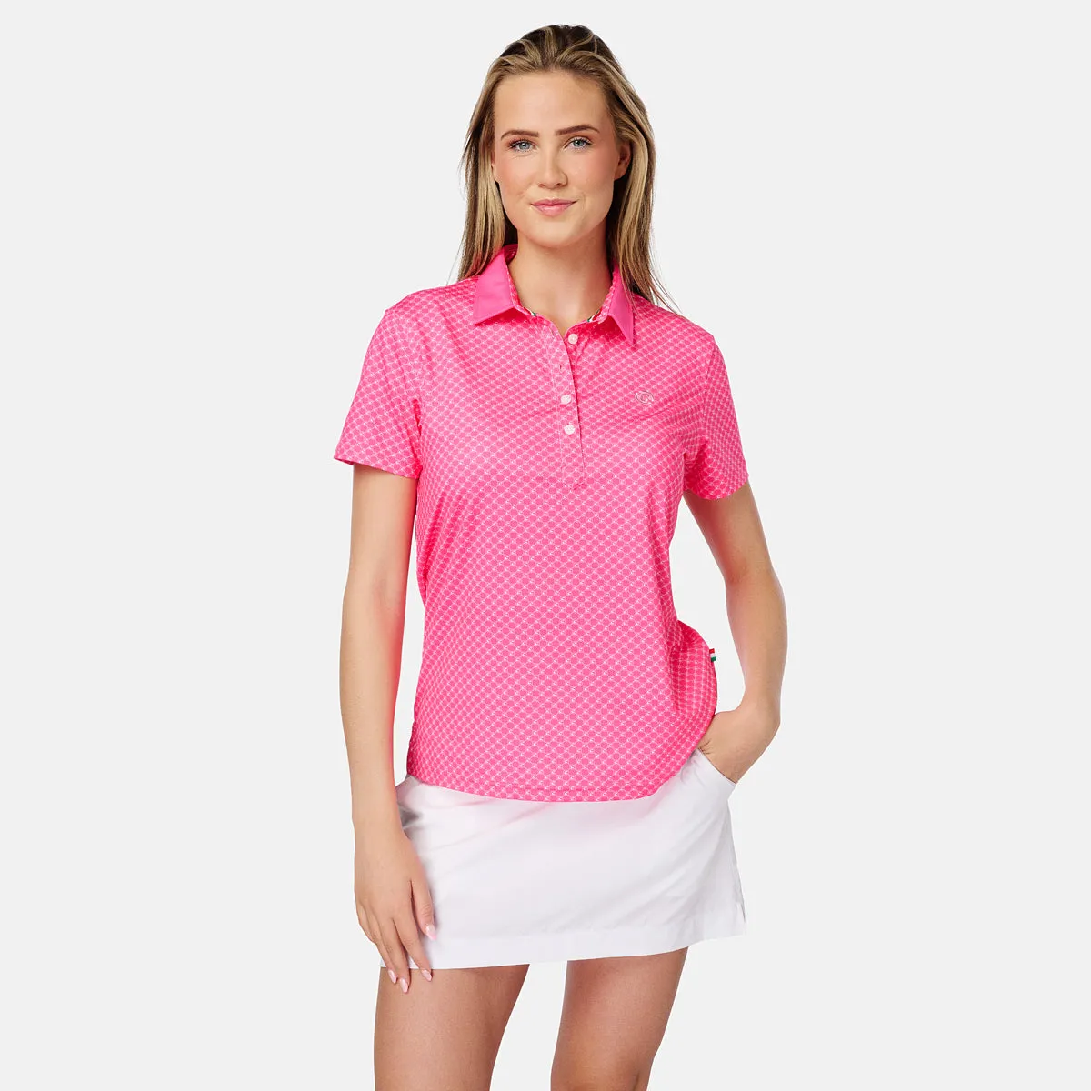 Polo Chiara - Knockout Pink/White