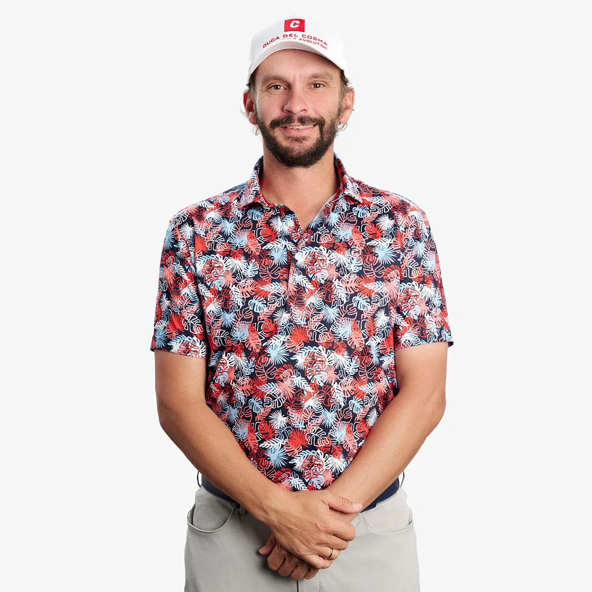 Polo Riccardo  - Orange/Blue