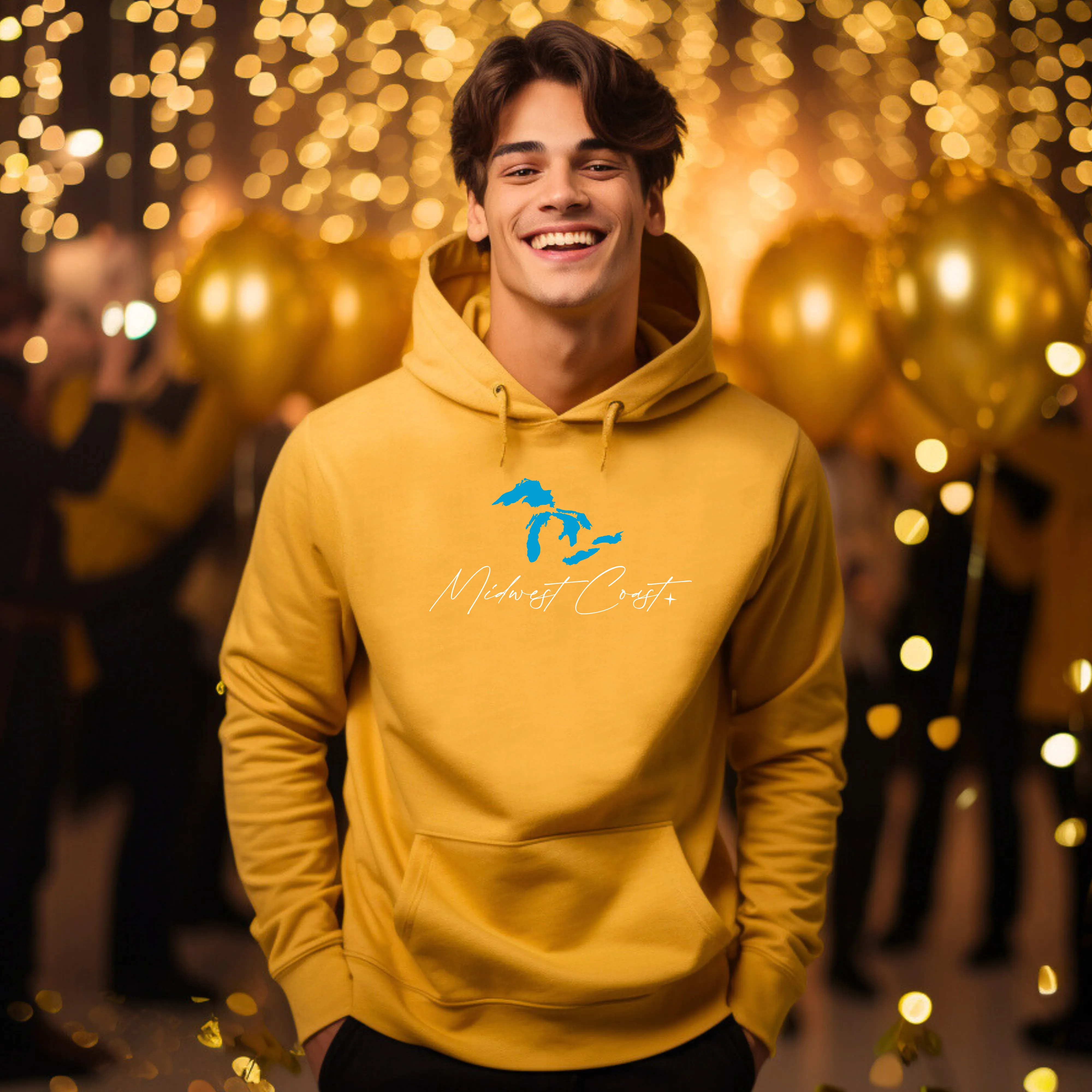 "Midwest Coast" Men's Classic Hoodie