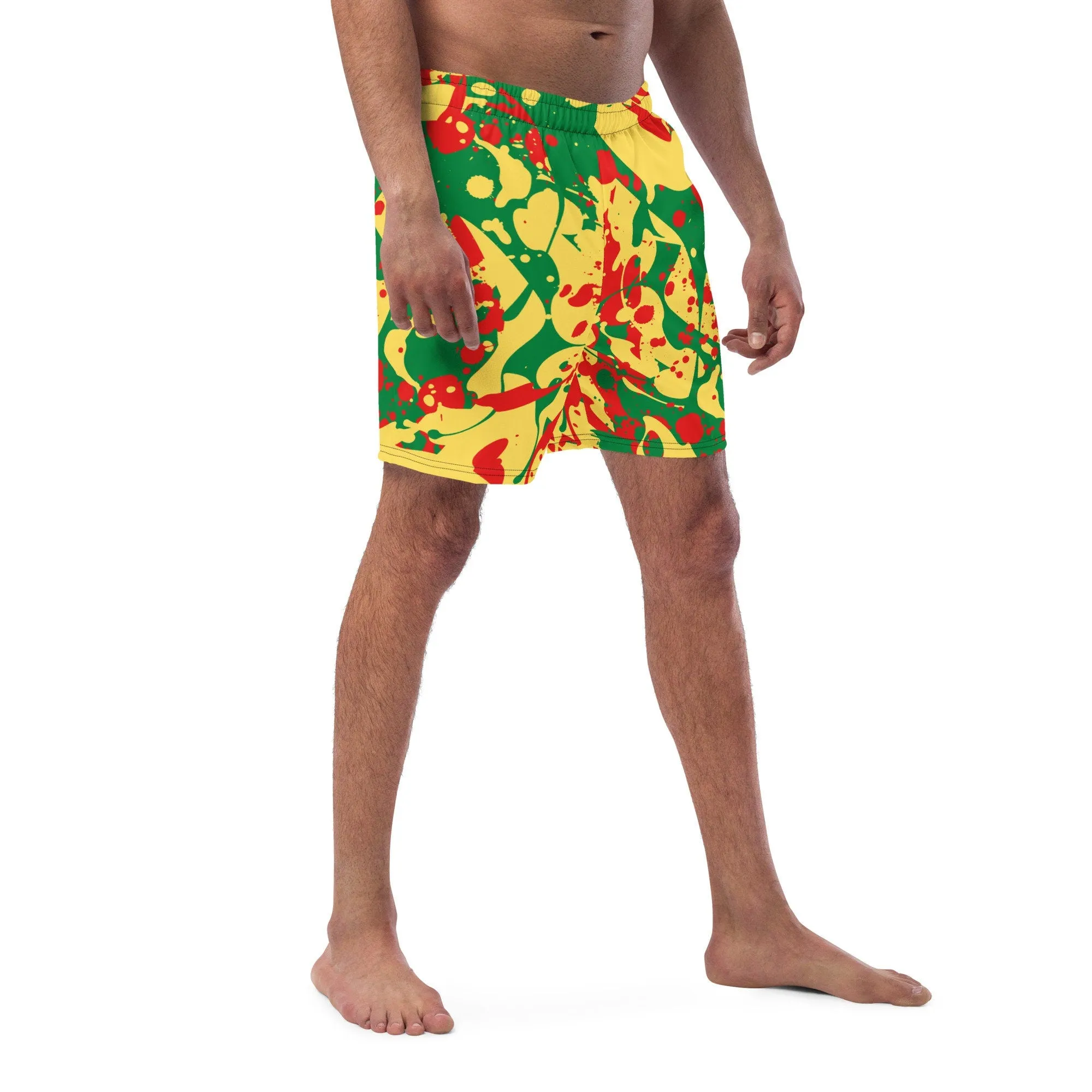Rasta Splash Swim Trunks