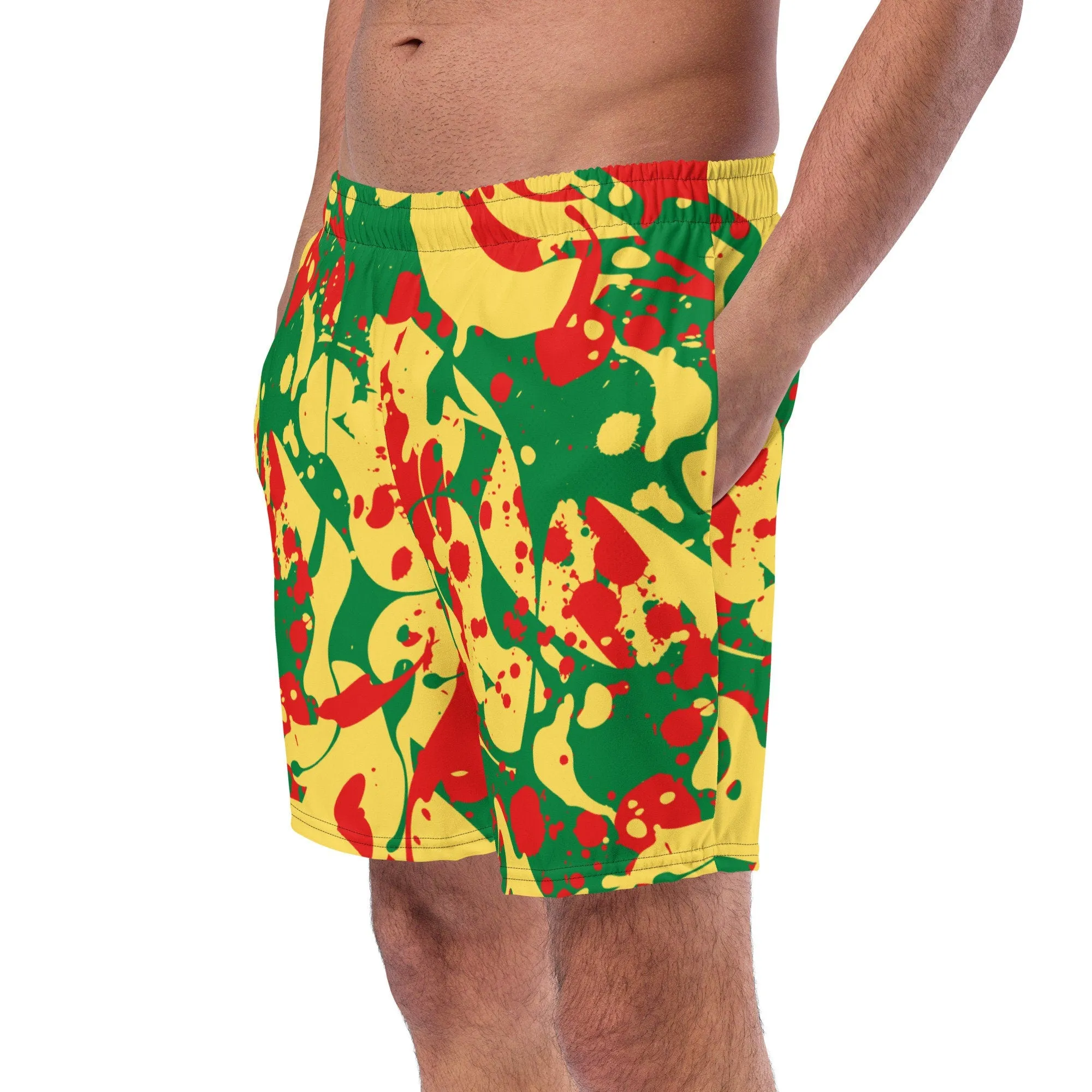 Rasta Splash Swim Trunks