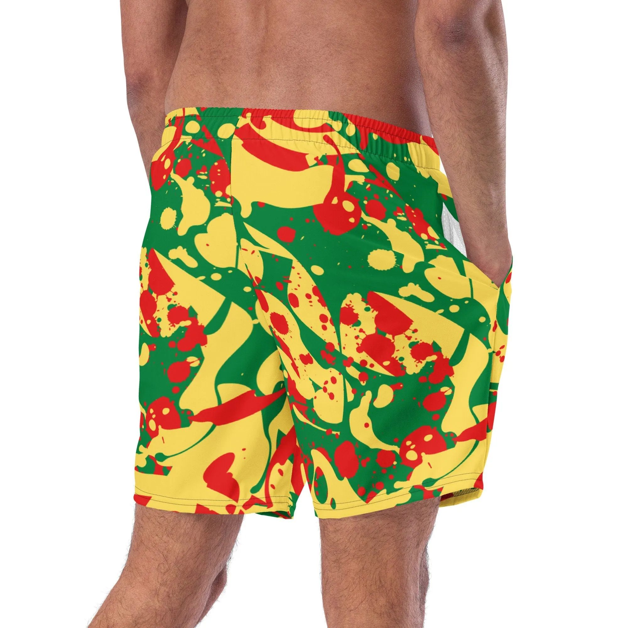 Rasta Splash Swim Trunks