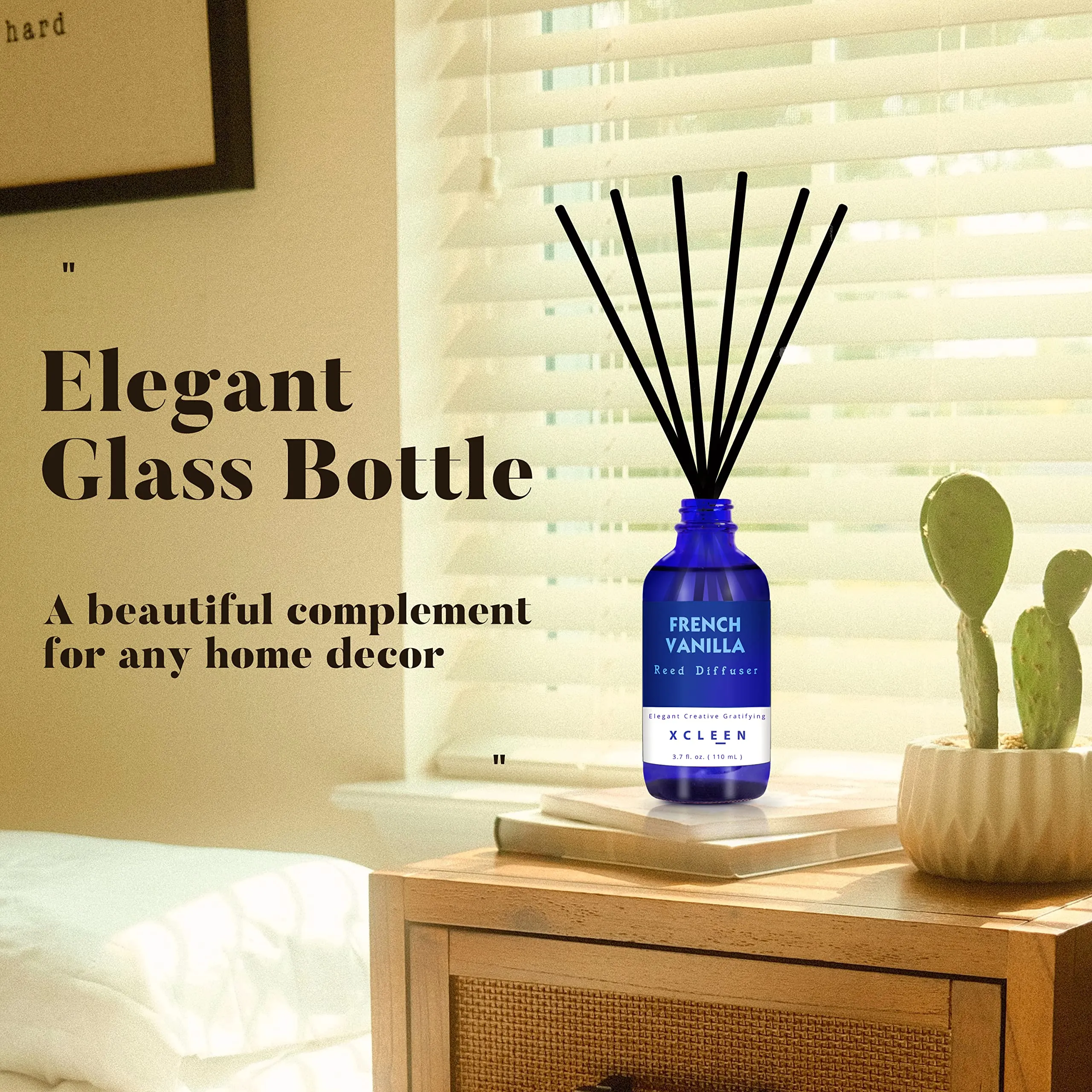 Reed Diffuser Set for Home| 3.7 Oz(110ml) Hawaiian Holiday Fragrance Diffuser | with Mangoes, Pineapples, Peaches & Melons Scented Oil Sticks Diffuser, Air Fresheners for Home, Bathroom
