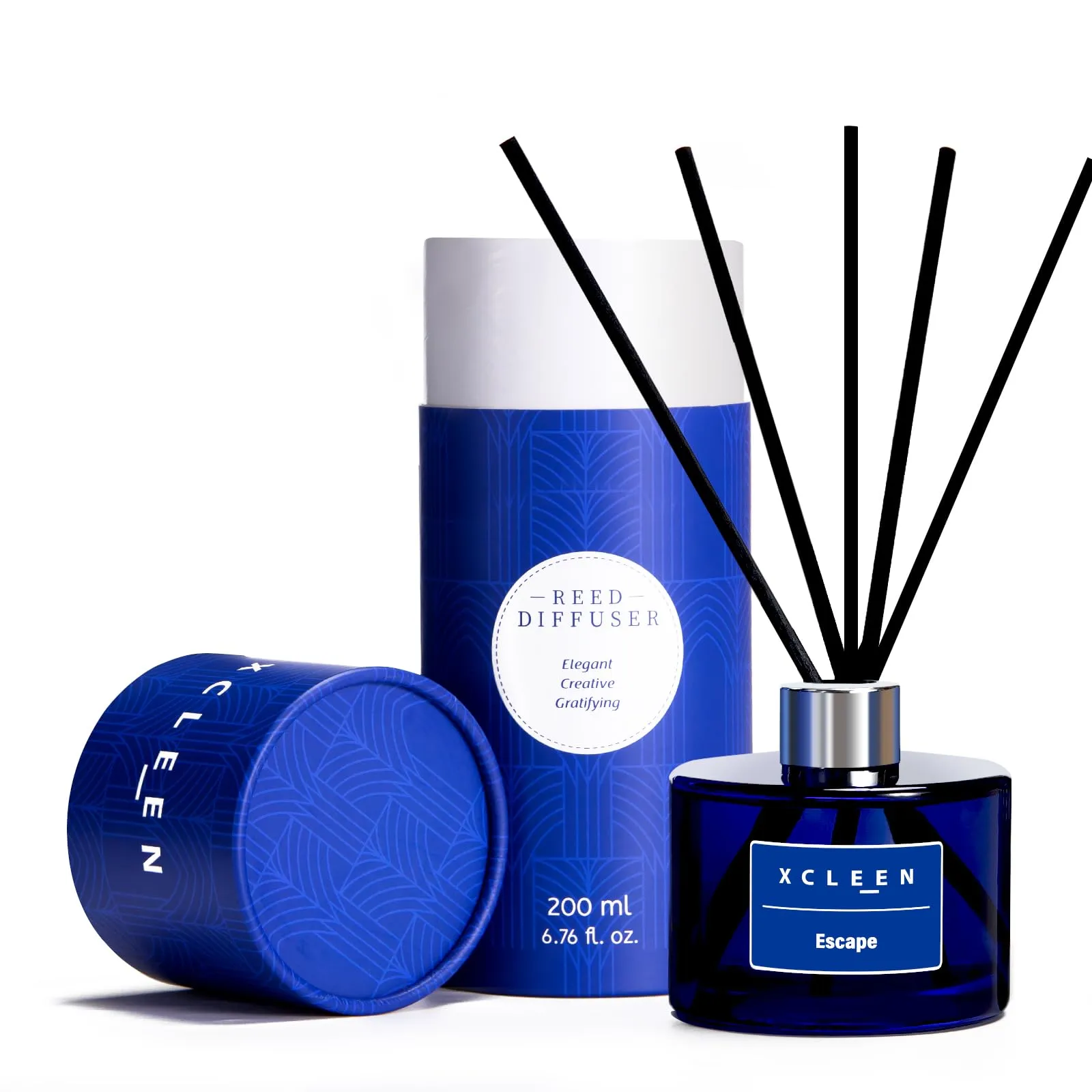 Reed Diffuser Set for Home| 3.7 Oz(110ml) Hawaiian Holiday Fragrance Diffuser | with Mangoes, Pineapples, Peaches & Melons Scented Oil Sticks Diffuser, Air Fresheners for Home, Bathroom