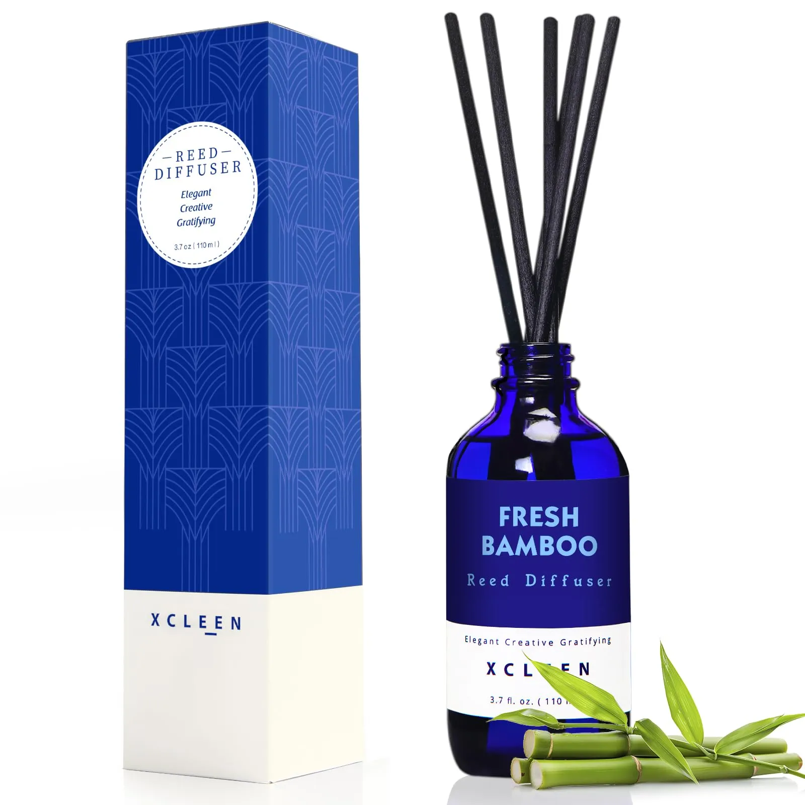 Reed Diffuser Set for Home| 3.7 Oz(110ml) Hawaiian Holiday Fragrance Diffuser | with Mangoes, Pineapples, Peaches & Melons Scented Oil Sticks Diffuser, Air Fresheners for Home, Bathroom