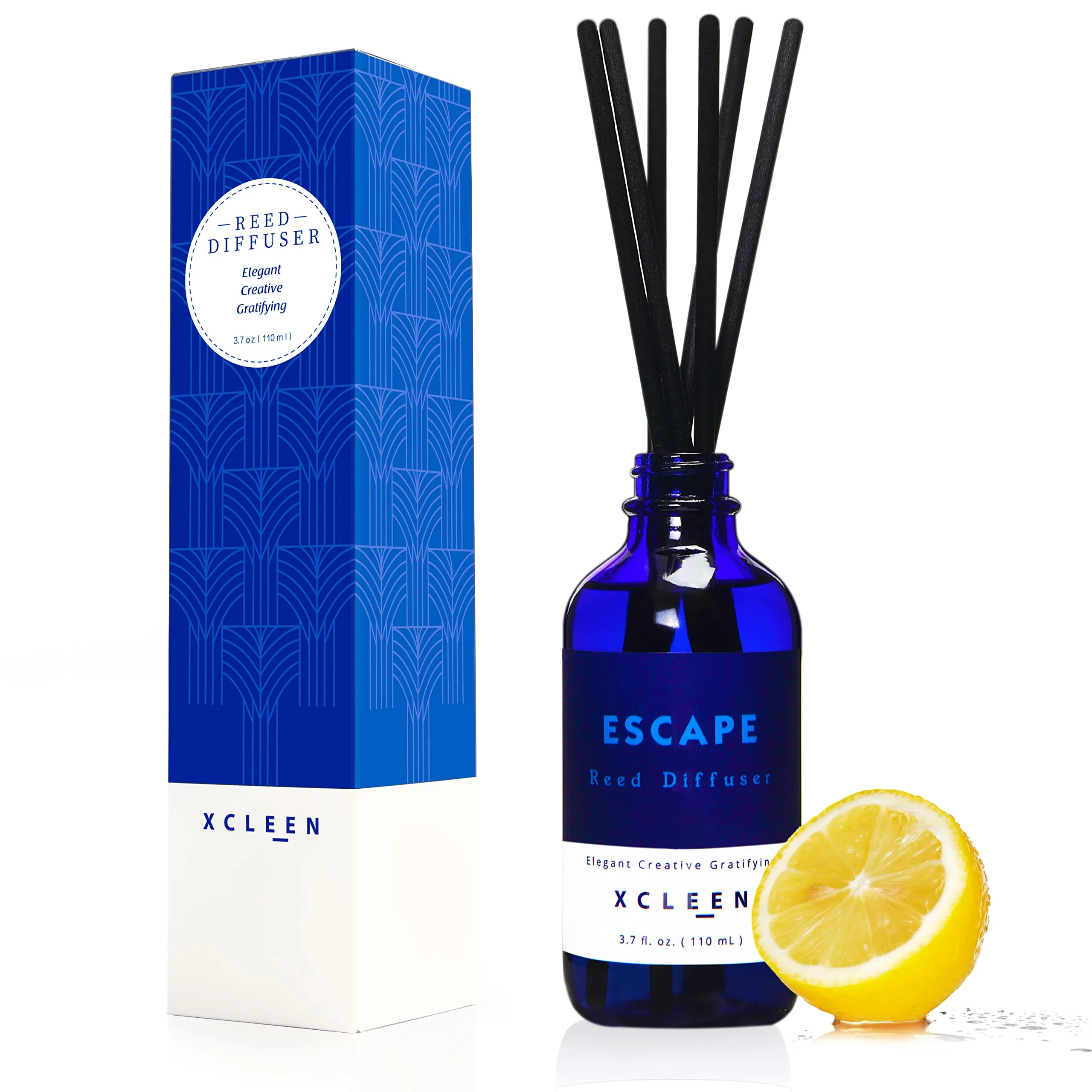 Reed Diffuser Set for Home| 3.7 Oz(110ml) Hawaiian Holiday Fragrance Diffuser | with Mangoes, Pineapples, Peaches & Melons Scented Oil Sticks Diffuser, Air Fresheners for Home, Bathroom
